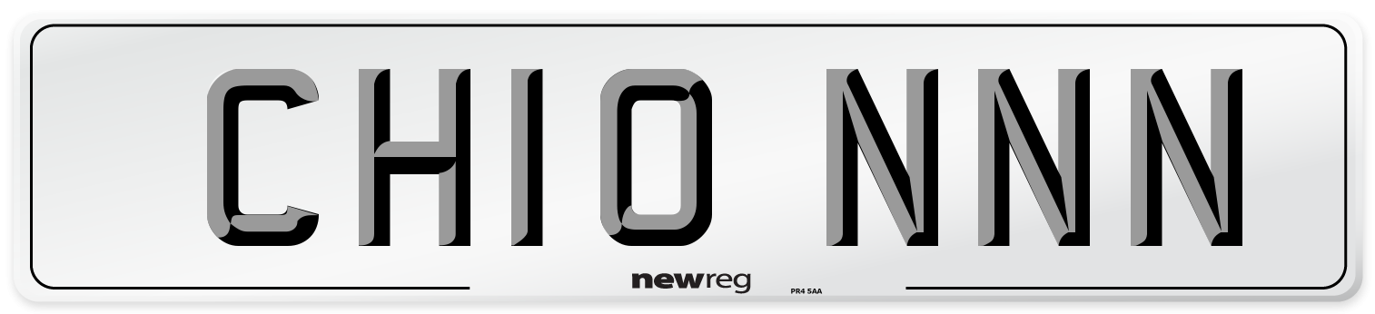 CH10 NNN Number Plate from New Reg